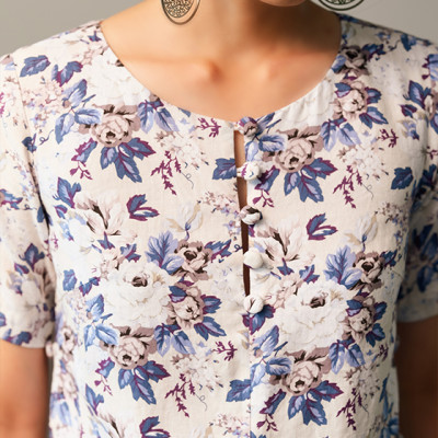 Đầm Suông Linen Anna DRE124 Thời trang thiết kế Hity