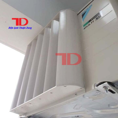 Chuyển hướng gió bằng sắt hoặc nhựa cao cấp, mặt nạ dành cho cục nóng điều hoà