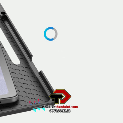 Bao da chống sốc cho SamSung Galaxy Tab S7+ Plus, Tab S7 FE có ngăn đựng bút - Hàng chính hãng