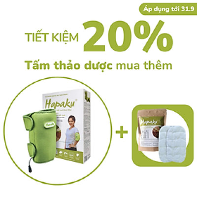 Bộ đai chườm nóng thảo dược giảm đau khuỷu tay dùng điện - Hapaku