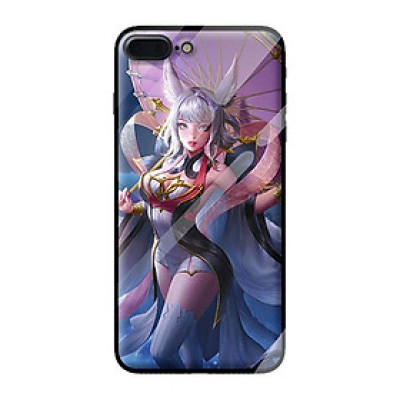 Ốp kính cường lực cho iPhone 7 Plus mẫu CÔNG CHÚA 34 - Hàng chính hãng