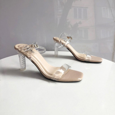 Sandal gót kim cương 8 phân thời trang cá tính 21768