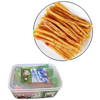 Ức gà que sữa dê 400g ăn vặt cho chó mèo Saly Q PF13.2TK (mẫu hộp ngẫu nhiên)