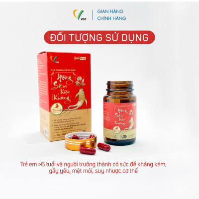 [Combo 2 hộp quà] TPBVSK HỒNG SÂM KIỆN KHANG - Hỗ trợ tăng cường sức đề kháng, giảm mệt mỏi, tăng cường sức khỏe