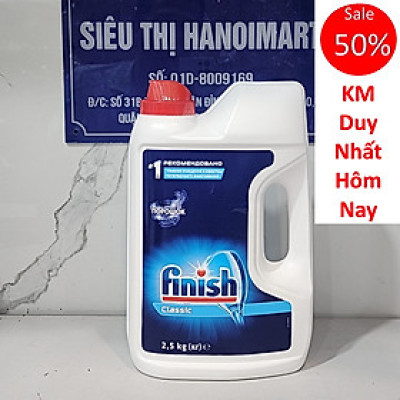 Bột rửa bát Finish 2.5kg thương hiệu rửa chén đĩa tự động số 1 thế giới