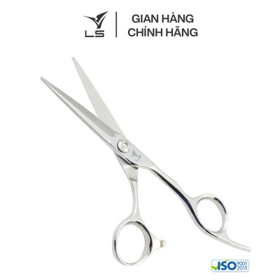 Kéo cắt tóc LS lưỡi thẳng quai offset vênh đỡ ngón cố định CB23/5.5