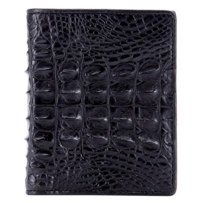 HC2255-2256-2703-2710 Ví nam Huy Hoàng da cá sấu kiểu đứng gai lưng màu nâu đỏ, đen, nâu đất, vàng bò