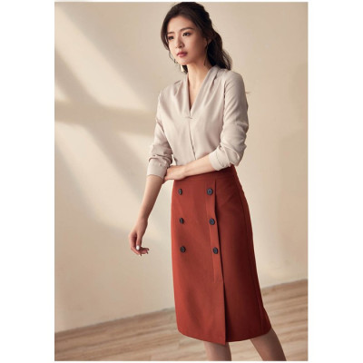 CHÂN VÁY CÔNG SỞ 6 NÚT HANA