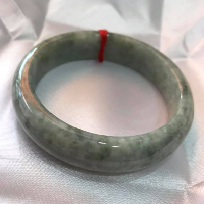 VÒNG CẨM THẠCH NAM BẢN HẸ ĐẬU 62MM MỚI ĐÁ THIÊN NHIÊN MÀU XÁM BÔNG NAM 72KG ĐẾN 88KG ĐEO