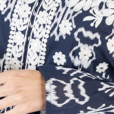 Đầm Boho Phối Ren Cotton Isla Bonita