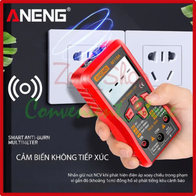 Đèn Ốp Trần Đồng Hồ Đo Điện Vạn Năng Tự Động Thông Minh Aneng - Cao Cấp, Đo Không Cần Chỉnh Thang