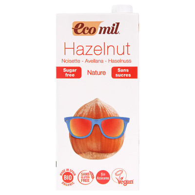 Sữa Hạt Phỉ Không Đường Hữu Cơ Ecomil (1L) 