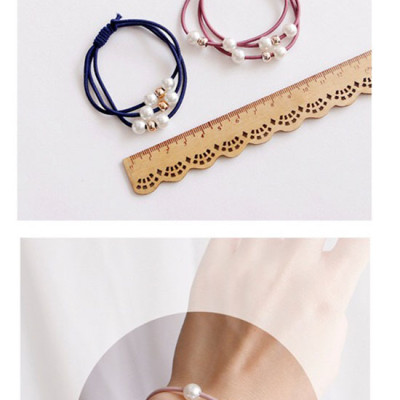 Đồ buộc tóc xinh xắn, 5 chun buộc tóc đính hạt nhiều màu cực đẹp SC24