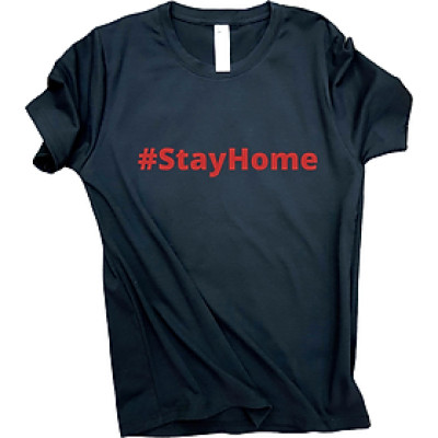 Áo thun nam nữ 80% Cotton Black09