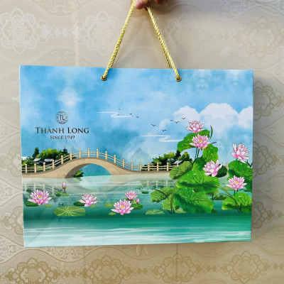 HỘP BÁNH TRUNG THU 4 BÁNH CHAY 220G - COMBO CHAY 4 - THÀNH LONG 880G - TẶNG 1 HỘP TRÀ