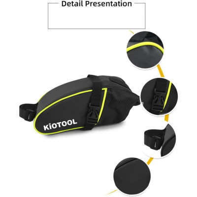 Túi treo xe đạp sau yên xe Kiotool nhỏ gọn chống nước