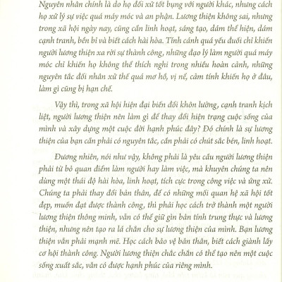 Bạn Hãy Sống Lương Thiện, Nhưng Phải Có Nguyên Tắc