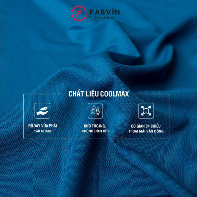 Combo 03 Áo Thun nam FASVIN TS23572.2.HN chất Vải COOLMAX Mềm Mát co giãn thoải mái không bai không xù