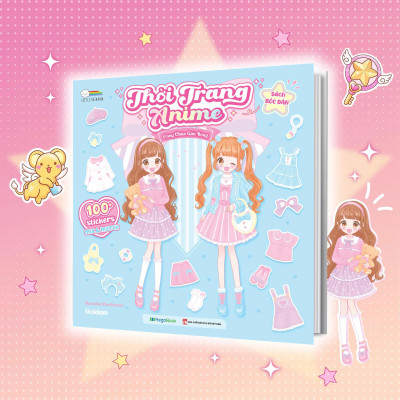 Sách - Sách Bóc Dán - Thời Trang Anime - Công Chúa Gấu Bông