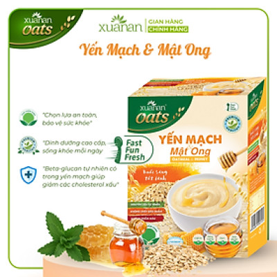 Yến Mạch Và Mật Ong Xuân An Hộp 384G {32g*12 gói}