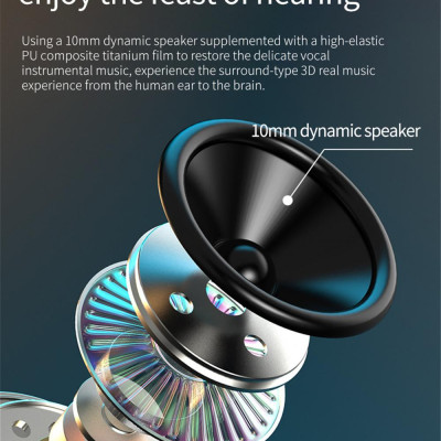 CINCATDY Tai Nghe Bluetooth V5.0 Earbuds Gaming Headphone True Wireless Headset J7 ANC - Hàng Chính Hãng