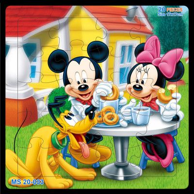 05 bộ tranh xếp hình 20 mảnh size 17x17cm – đồ chơi trí tuệ cho bé từ 2 tuổi – Combo Hoạt hình 3