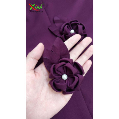 Đầm Peplum Kết Hoa Thủ Công Cực Sang