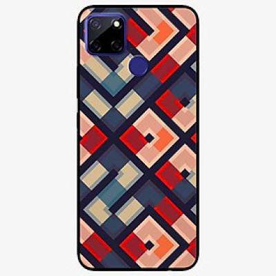 Ốp lưng dành cho Realme C12 mẫu Họa Tiết Vuông Chéo