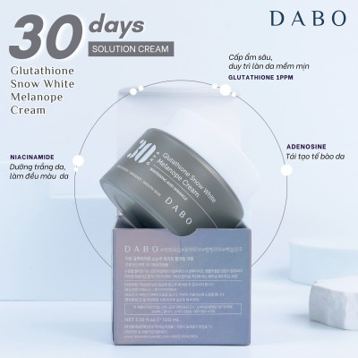 Kem dưỡng trắng da Glutathione dưỡng da chống nhăn nâng cơ mờ thâm nám - DABO Glutathione Snow White Melanope Cream 100ml