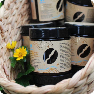 Tẩy tế bào chết Cà phê Đường nâu - SHIN Cà Phê - Hủ 200g