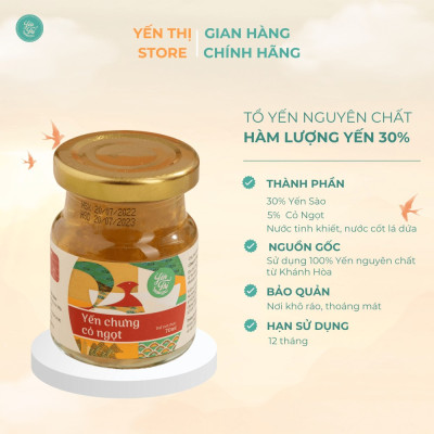 (Tặng muỗng gỗ đơn 450k)Yến Thị- Chưng Cỏ Ngọt- Quà Tặng-30% Yến