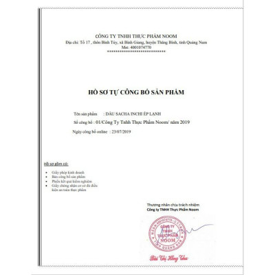 DẦU SACHA INCHI ÉP LẠNH 350ml & 100ml - NOOM (tặng vòi nhấn cho chai 350ml)