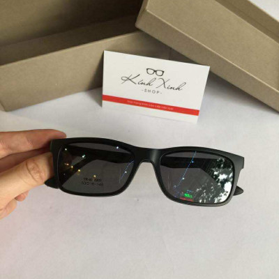 Gọng Kính Cận, Kính Râm Cận, Kính Chống Nắng Dáng Chữ Nhật Clip On 2in1 Thiết Kế Đơn Giản Cho Nam Nữ