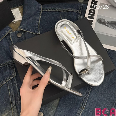 [SÀNH ĐIỆU]  Xỏ Ngón Thời Trang Nữ Gót 3p RO728 ROSATA tại BCASHOP Đi Biển, Dạo Phố, Tiệc Nhẹ