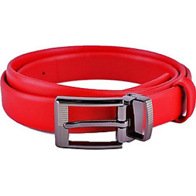 Thắt lưng nữ da bò Huy Hoàng cỡ lớn màu đỏ HT5106