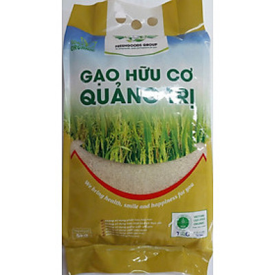 GẠO HỮU CƠ QUẢNG TRỊ  TỐT CHO NGƯỜI TIỂU ĐƯỜNG, GÚT VÀ BÉO PHÌ TÚI 5 KG