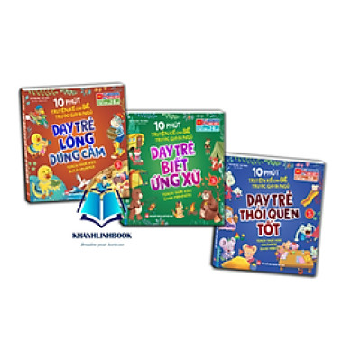 Sách - Combo 3 cuốn - 10 phút truyện kể cho bé trước giờ đi ngủ trọn bộ 3 tập