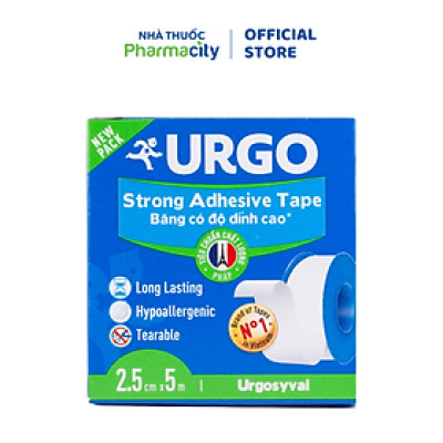 Băng keo lụa có độ dính cao Urgo Syval (2.5cm x 5m)