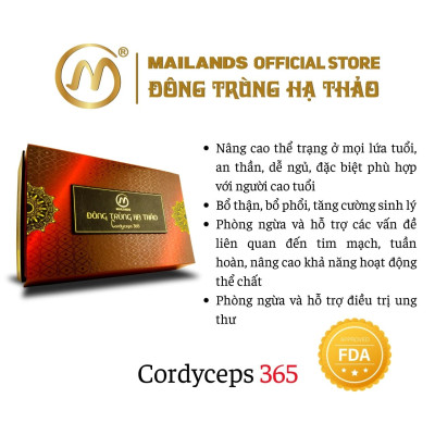 Đông Trùng Hạ Thảo MaiLands Cordyceps 365 (2 hộp * 15gr)