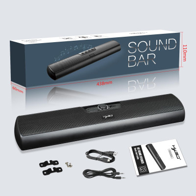  Loa máy tính có dây 10W Soundbar Cấp nguồn cho Máy tính xách tay TV HXSJ Q3 3.5mm
