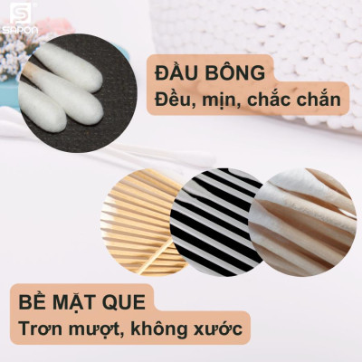 [Lố 12 hộp] Tăm bông vệ sinh người lớn NOVA thân giấy [TB01-616] hộp 200 que