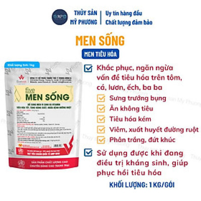 Men tiêu hóa nông to đường ruột men sống ngừa kích thích tăng đề kháng lớn nhanh tăng trọng tôm thẻ cá lươn ếch ốc ba ba