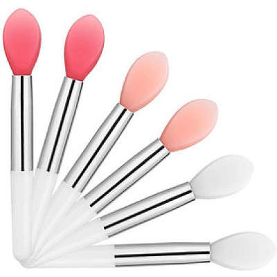 Set 5 Cọ Môi Silicon Thoa Son Kèm Túi Đựng- DRU - Hàng Chính Hãng  