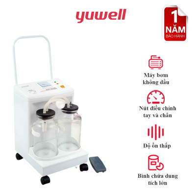 Máy Hút Dịch 2 Bình Công Suất Lớn YUWELL 7A-23D(20L) - Nhập Khẩu Chính Hãng - Bảo Hành 1 Năm