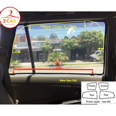 Rèm Che Nắng Honda Brio, Rèm Chắn Nắng Nam Châm Cho Xe ô tô, Bộ 4 Tấm, có nam châm