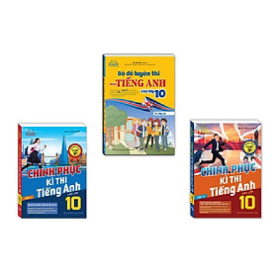 Sách - Bộ Đề Luyện Thi Môn Tiếng Anh Vào Lớp 10 + Chinh Phục Kì Thi Tiếng Anh Vào Lớp 10 - Combo 2 Tập - Minh Thắng