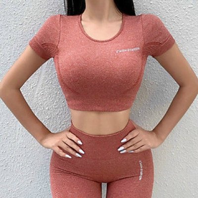 Áo Croptop Quần Dài Tập Yoga GYm