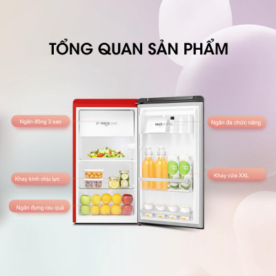 Tủ lạnh Mini Hisense 82 Lít HR08DR/HR08DW tiết kiệm điện, làm lạnh nhanh, bảo hành 24 tháng - HÀNG CHÍNH HÃNG
