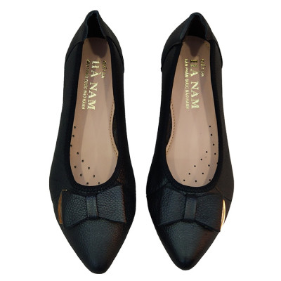 Giày Nữ Búp Bê Đế Bệt TiTi ĐÔ Da Bò Thật Thời Trang Cao Cấp 2cm BBN2023