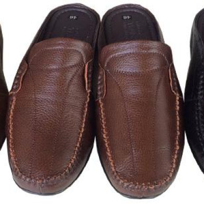 Dép bít mũi nam BIGSIZE da bò cao cấp Trường Hải BM056